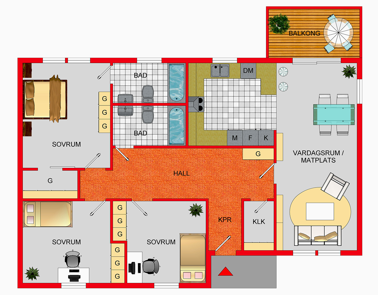 3DFloorplans - Home office